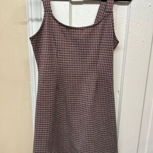 Forever 21 Red and Black Checkered Mini Dress